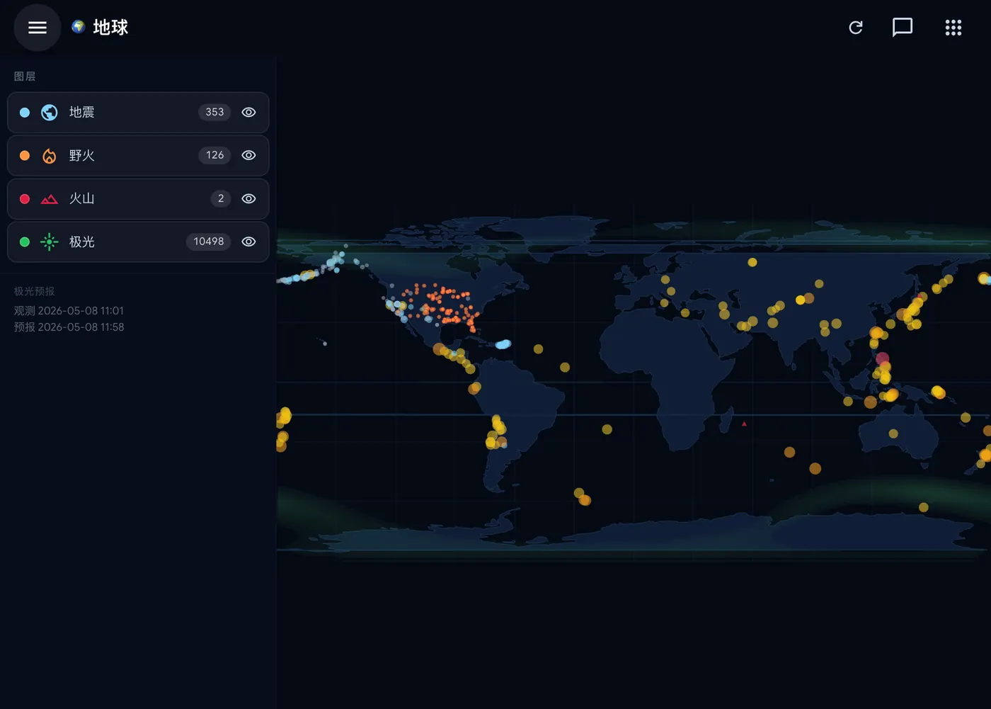 AIOS 地震地图应用